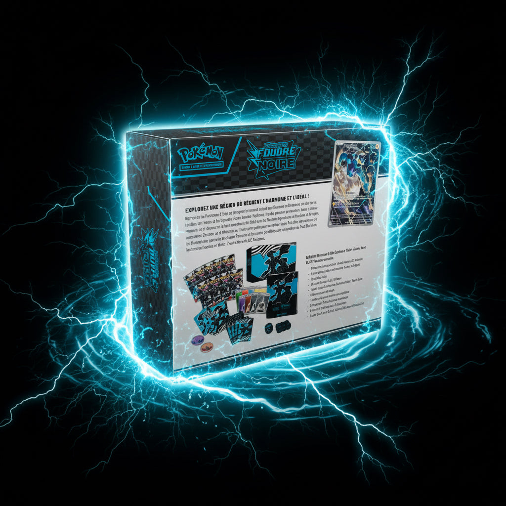 ETB Pokémon Foudre Noire FR – Coffret Dresseur d’Élite Officiel | ArèsTCG