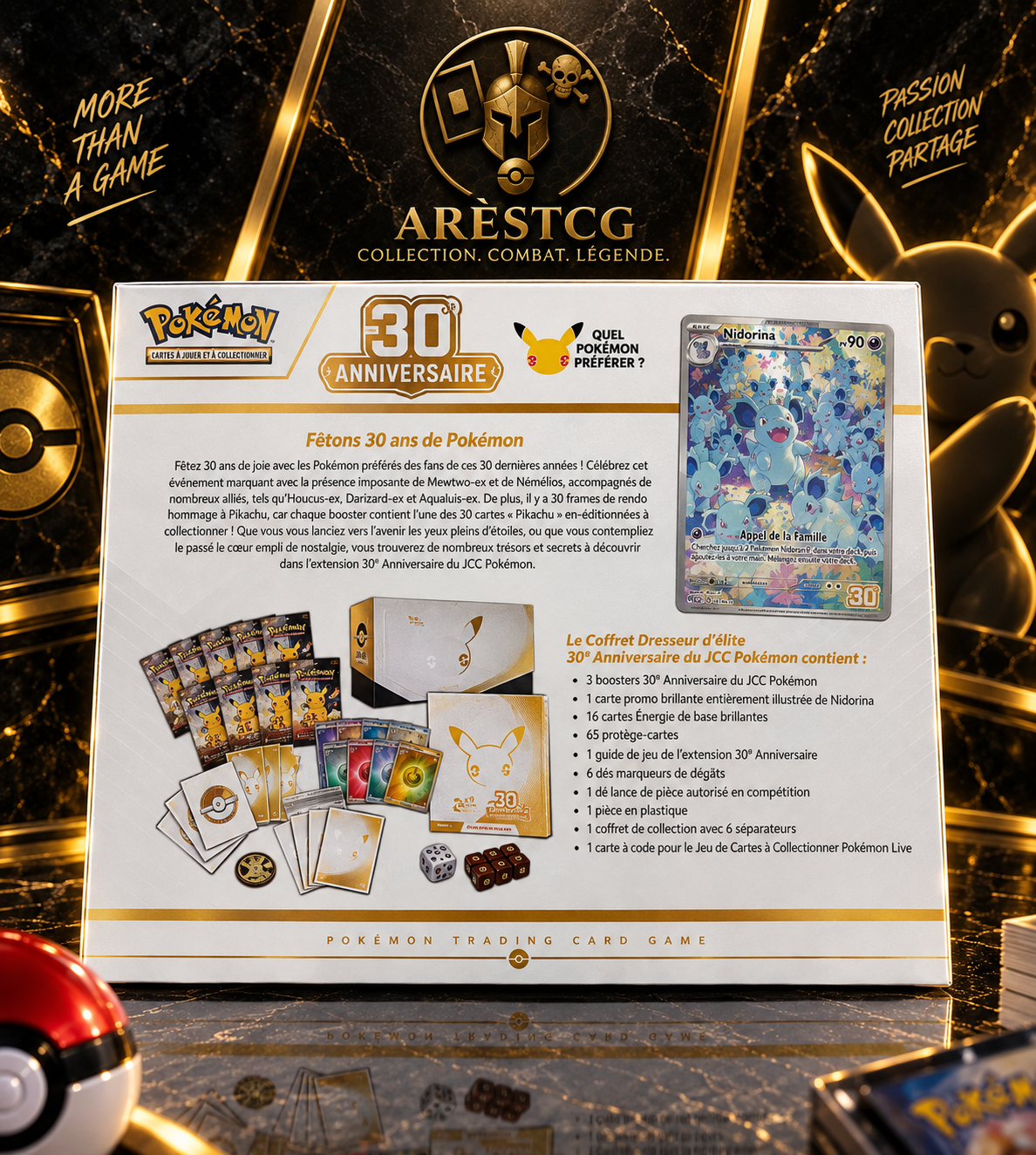Coffret Dresseur d’élite Pokémon – 30ᵉ Anniversaire