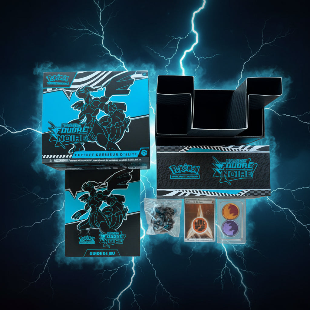 ETB Pokémon Foudre Noire FR – Coffret Dresseur d’Élite Officiel | ArèsTCG