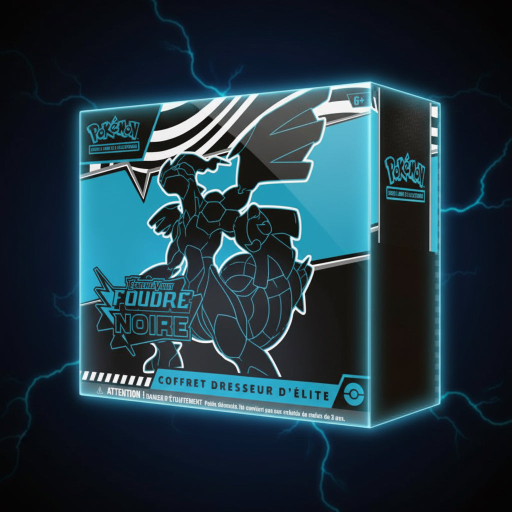 ETB Pokémon Foudre Noire FR – Coffret Dresseur d’Élite Officiel | ArèsTCG